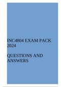 INC4804 Exam pack 2024&lpar;Questions and answers&rpar;