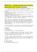 HESI 1 - V1 and V2 REVIEW - Health Assessment 1