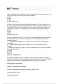 BAT exam questions and answers rated A&plus; 2024&sol;2025