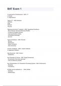 BAT Exam 1 questions and answers rated A&plus; 2024&sol;2025
