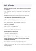 BAT & Thesis questions and answers rated A&plus; 2024&sol;2025