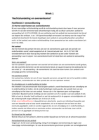 Contractenrecht samenvatting van de voorgeschreven stof week 1-7 inclusief de voorgeschreven arresten