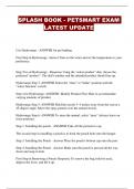 SPLASH BOOK - PETSMART EXAM LATEST UPDATE