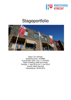 Stageportfolio jaar 1 hbo-v, beoordeling 9!