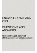ENG2614 Exam pack 2024&lpar;Questions and answers&rpar;
