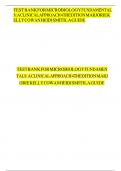 Comprehensive Test Bank for Microbiology Fundamentals&colon; A Clinical Approach&comma; 4th Edition by Cowan &lpar;2022&rpar; - Chapters 1-22