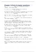 Chapter 14 End of chapter questions