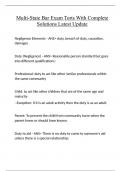 Multi-State Bar Exam Torts With Complete Solutions Latest Update
