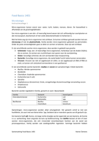 Samenvatting Food Basics