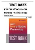 Test Bank - Karch&rsquo;s Focus on Nursing Pharmacology 9th Edition &lpar;Rebecca Tucker &comma; 2024&rpar; Chapter 1-60 &vert; All Chapters