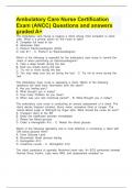 Ambulatory Care Nurse Certification Exam &lpar;ANCC&rpar;