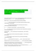 EYELASH EXTENSIONS WRITTEN EXAMS WITH ALL ANSWERS CORRECT