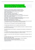 Associate Safety Professional-Study Guide BCSP verified 100&percnt;