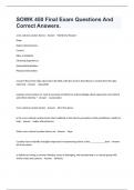 SOWK 450 Final Exam Questions And Correct Answers&period;