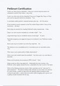 PetSmart Certification  Questions and Answers 100&percnt; Correct
