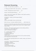 Petsmart Grooming  Questions and Answers 100&percnt; Correct