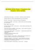    OB N354 SDSU Exam 1 Questions And Answers 100&percnt; Verified&period;