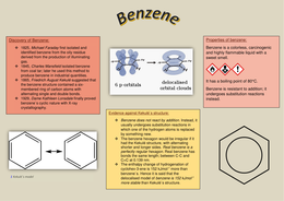 Benzene structure poster