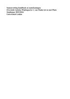 Samenvatting Tentamenstof Antieke Wijsbegeerte 1 &lpar;Handboek en collegeaantekeningen&rpar;