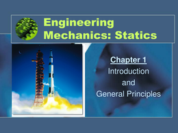 Statics lecture notes and examples 