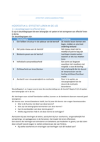 Samenvatting Effectief Leren