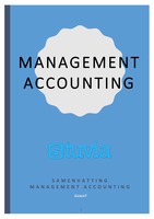 Samenvatting Management Accounting - Wim Koetzier