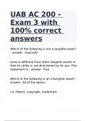 UAB AC 200 - Exam 3 with 100&percnt; correct answers&period;