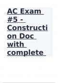 AC Exam &num;5 - Construction Doc with complete verified solutions