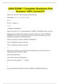 JAVA EXAM 1 Complete Questions And Answers 100&percnt; Correct&excl;&excl;&excl;&excl;