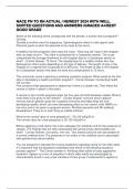 NACE PN TO RN ACTUAL &sol; NEWEST 2024 WITH WELL SORTED QUESTIONS AND ANSWERS &sol;GRADED A&plus;&sol;BEST  GOOD GRADE