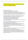 NURS 2003 Exam Review Questions With Correct Verified Answers&period;