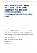 FINAL MPOETC EXAM LATEST 2024 - 2025 ACTUAL EXAM QUESTIONS AND CORRECT DETAILED ANSWERS &vert; EVERYTHING YOU NEED TO PASS EXAM