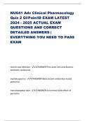 NU641 Adv Clinical Pharmacology Quiz 2 GI&sol;Pain&sol;ID EXAM LATEST 2024 - 2025 ACTUAL EXAM QUESTIONS AND CORRECT DETAILED ANSWERS &vert; EVERYTHING YOU NEED TO PASS EXAM