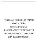 Test Bank for Phillips&rsquo;s Manual of I&period;V&period; Therapeutics&semi; Evidence-Based Practice for Infusion Therapy 8th Edition Lisa Gorski &vert; Complete Guide A&plus;