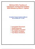 Solutions for McGraw-Hill's Taxation of Individuals and Business Entities 2025 Release by Brian C&period; Spilker &lpar;All Chapters included&rpar;