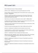 PCI Level I & II Verified 2026&sol;2027 Edition with Rationales
