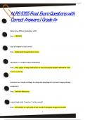 NURS 5355 Final Exam Questions with  Correct Answers &vert; Grade A