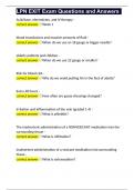 LPN EXIT Exam Questions and Answers 