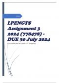 LPENGTS Assignment 3 2024 &lpar;778478&rpar; - DUE 30 July 2024
