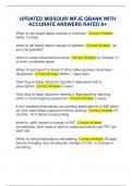 UPDATED MISSOURI MPJE QBANK WITH  ACCURATE ANSWERS RATED A&plus;