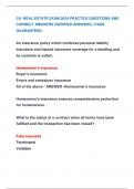 CA REAL ESTATE EXAM 2024 PRACTICE QUESTIONS AND  CORRECT ANSWERS &lpar;VERIFIED ANSWERS &rpar; PASS  GUARANTEED&period;