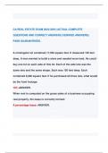 CA REAL ESTATE EXAM 2023-2024 &vert;ACTUAL COMPLETE  QUESTIONS AND CORRECT ANSWERS &lpar;VERIFIED ANSWERS&rpar;  PASS GUARANTEEED&period;