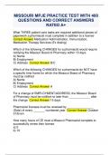MISSOURI MPJE PRACTICE TEST WITH 400 QUESTIONS AND CORRECT ANSWERS RATED A&plus;