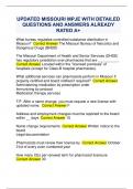 UPDATED MISSOURI MPJE WITH DETAILED  QUESTIONS AND ANSWERS ALREADY  RATED A&plus;