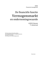 De financiele functie: vermogensmarkt en ondernemingswaarde