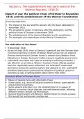 Full Revision Guide for AQA A Level History Nazism Democracy and Dictatorship 1918-45