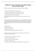 NURN 105 - Exam 2 Questions with 100&percnt; Verified Correct Answers 2024