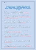 MARYLAND LIFE AND HEALTH INSURANCE LICENSING FINAL EXAM 2024&sol; 250 QUESTIONS WITH COMPLETE SOLUTIONS&sol;LATEST UPDATE 2024-2025