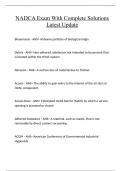 NADCA Exam With Complete Solutions Latest Update