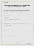 NBRC TMC-CRT RRT EXAM LATEST QUESTIONS AND CORRECT DETAILED ANSWERS ALREADY GRADED A&plus;